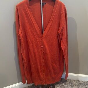 GAP burnt orange cardigan
